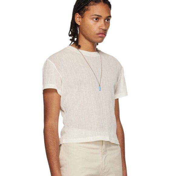 NEW K.NGSLEY Off-White "Uncut" T-Shirt Size XS - Picture 2 of 10